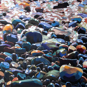 Pebble Series - Contemporary art from Ireland. Paintings & prints by Irish seascape & landscape artist Kevin Lowery.