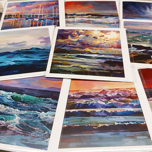 Greeting Cards - Contemporary art from Ireland. Paintings & prints by Irish seascape & landscape artist Kevin Lowery.