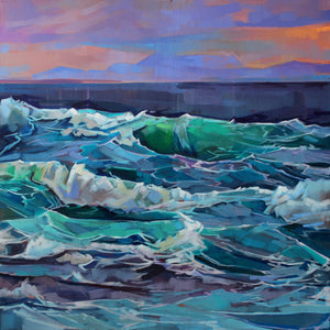 Creevy, Storm Emma II - Contemporary art from Ireland. Paintings & prints by Irish seascape & landscape artist Kevin Lowery.