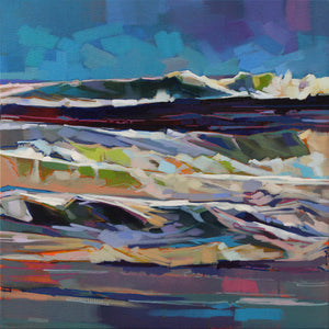 Main Beach, Bundoran, Storm Ciara - Contemporary art from Ireland. Paintings & prints by Irish seascape & landscape artist Kevin Lowery.