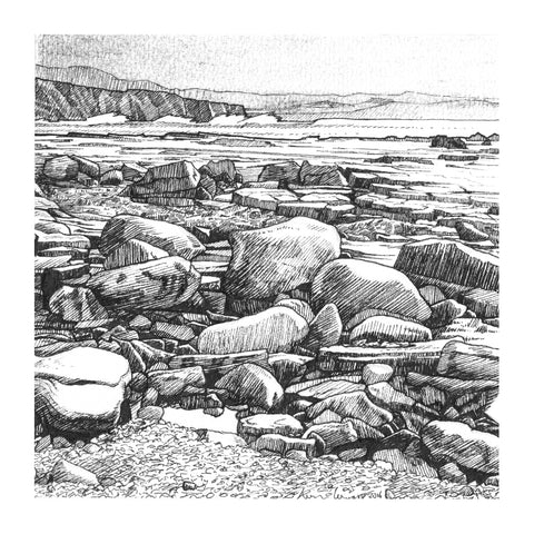 Doonbeg, Lahinch - Pack Of 10 Greeting Cards - Contemporary art from Ireland. Paintings & prints by Irish seascape & landscape artist Kevin Lowery.